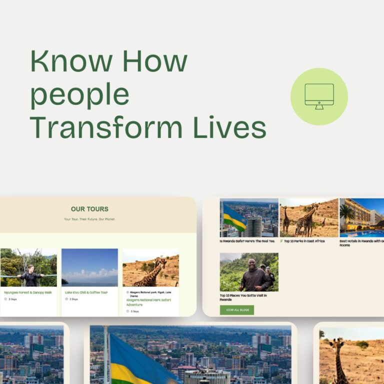 Website for Greentours Rwanda