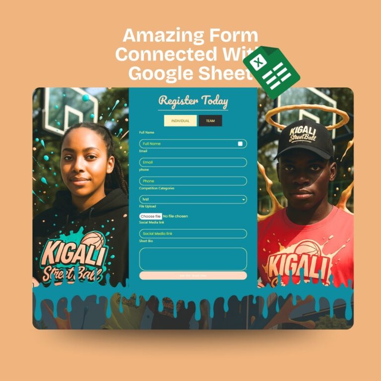 Website, Logo Animation, for Streetball Rwanda